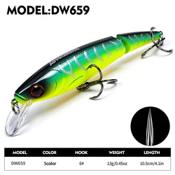 Señuelo Minnow Articulado Proberos – Wobbler con ojos 3D para lubina