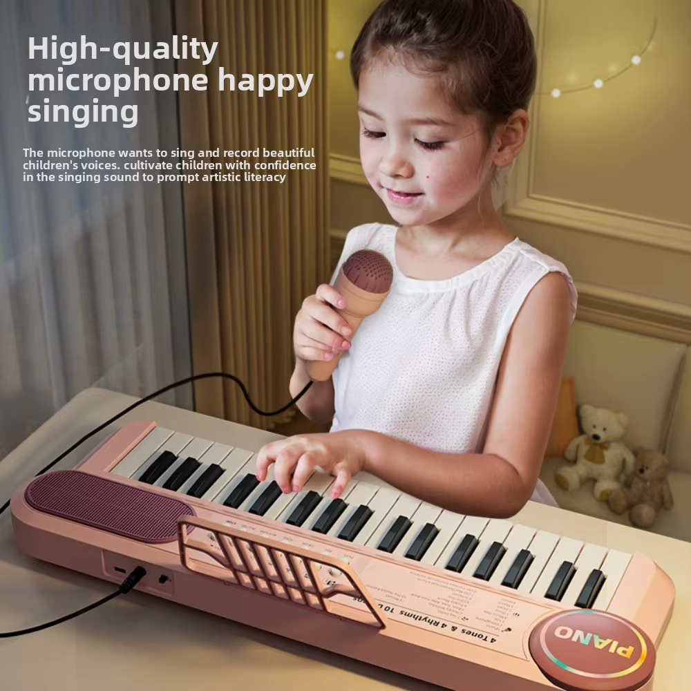 Piano Electrónico 37 Teclas con Micrófono para Niños - imagen 4