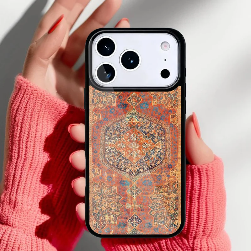 Detalle del patrón floral en la funda