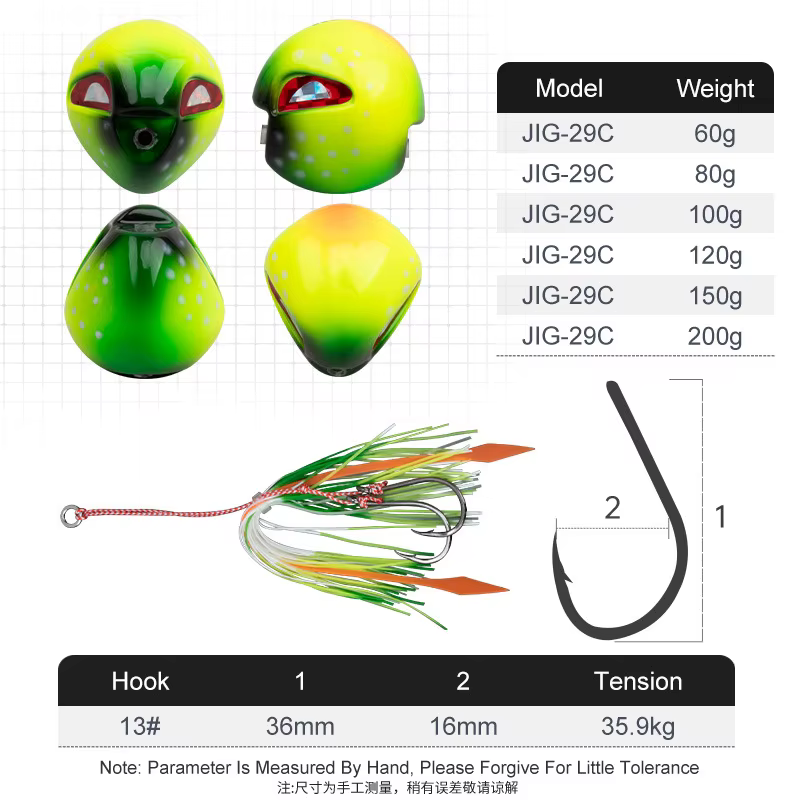 STBT Jig Metálico Luminiscente – Hundimiento rápido para curricán - imagen 2