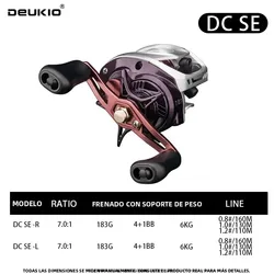 Carrete Baitcasting DEUKIO DC – Lanzamiento largo y control