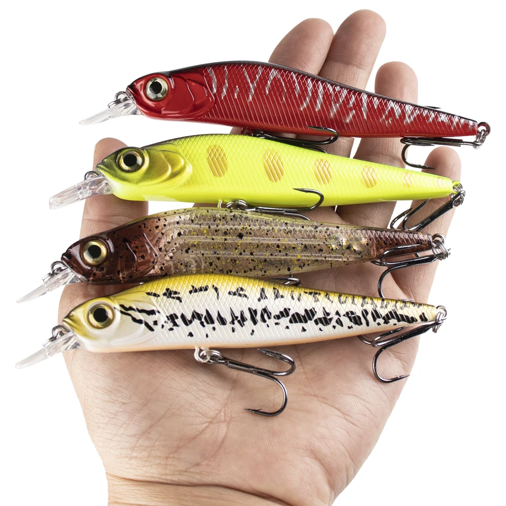 CCLTBA Minnow buceo poco profundo Jerkbait para lubina y perca - imagen 3