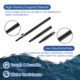 Mangas de tungsteno anti-enredos para carpa feeder, semirrígidas - imagen 3