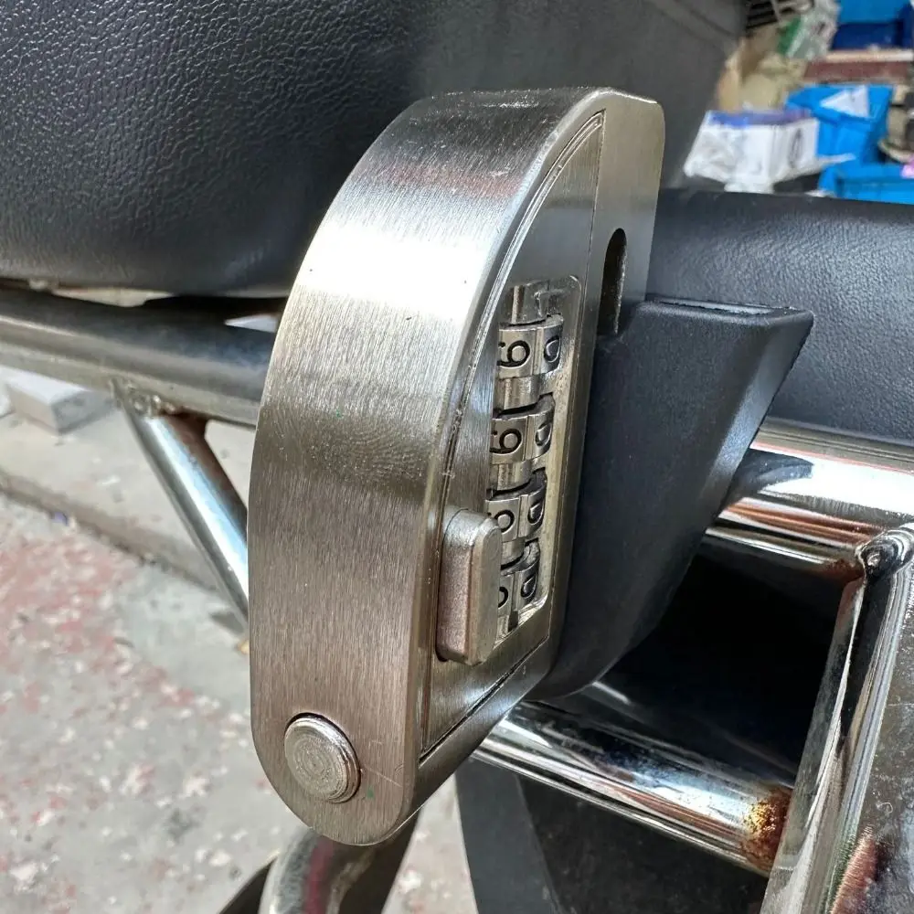 Candado en U de ABS portátil para moto, resistente al agua