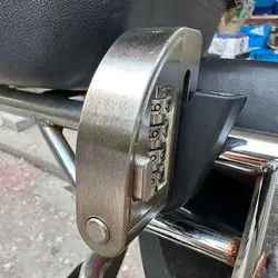 Candado en U de ABS portátil para moto, resistente al agua