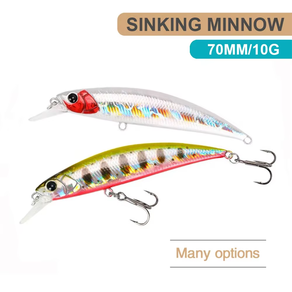 Señuelo Minnow 70 mm de Hundimiento Lento para Trucha y Lubina - imagen 5