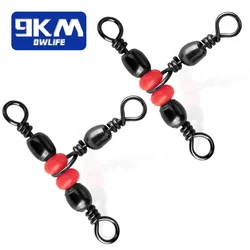 Giratorios triple 3 vías de pesca - Barril en T para sedal