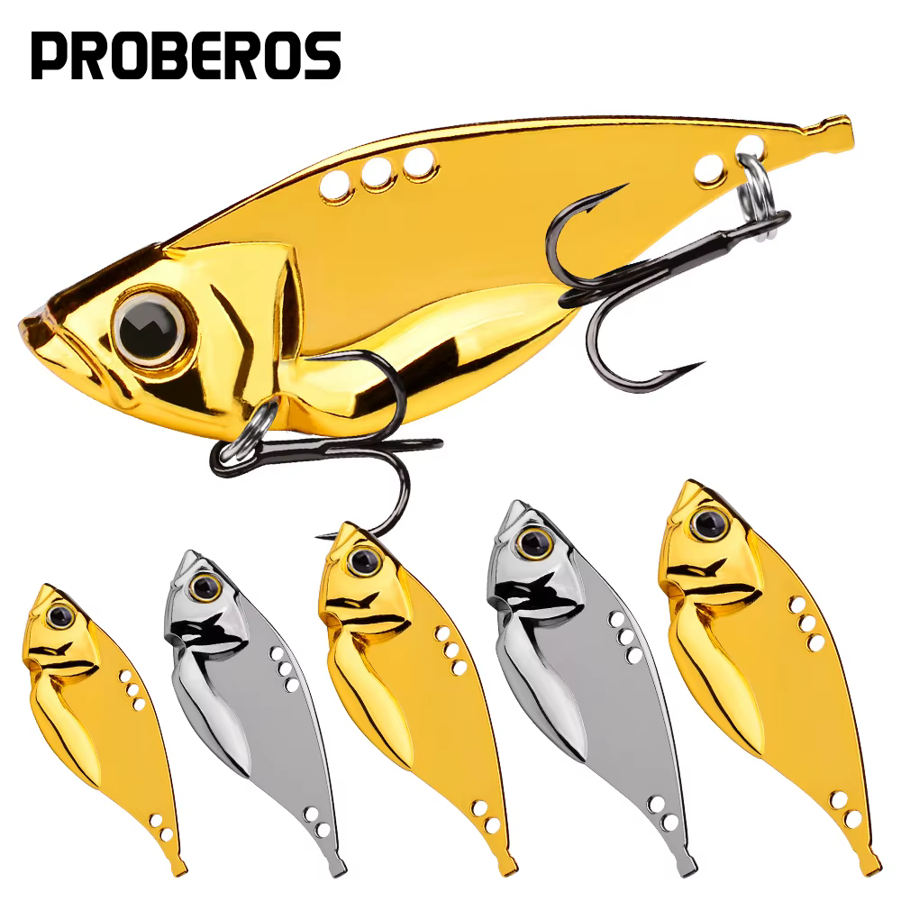 Señuelos de Pesca Cucharas Metálicas Doradas y Plateadas Versátiles - imagen 4