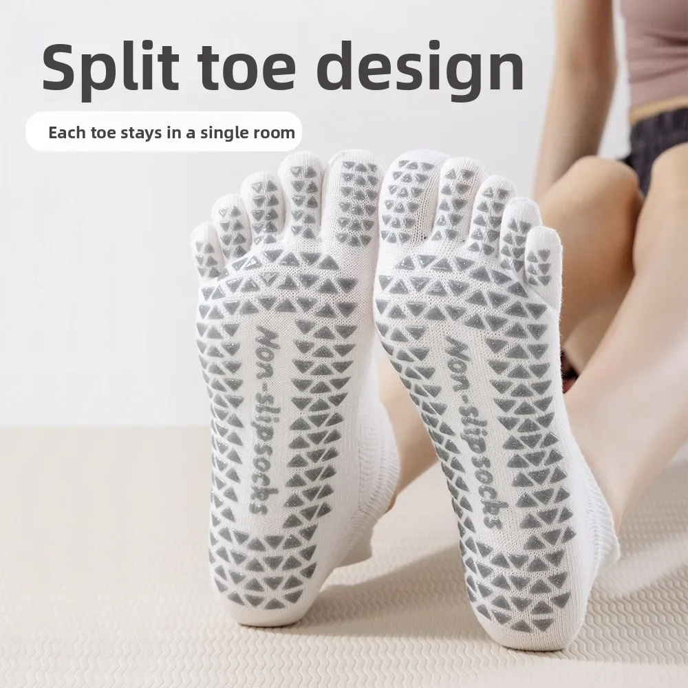 Calcetines antideslizantes de malla con cinco dedos para Yoga y Pilates - imagen 5