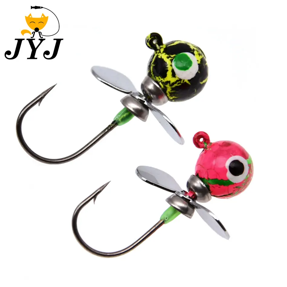 JYJ Anzuelos de tornillo hélice gancho único para vinilo - imagen 3