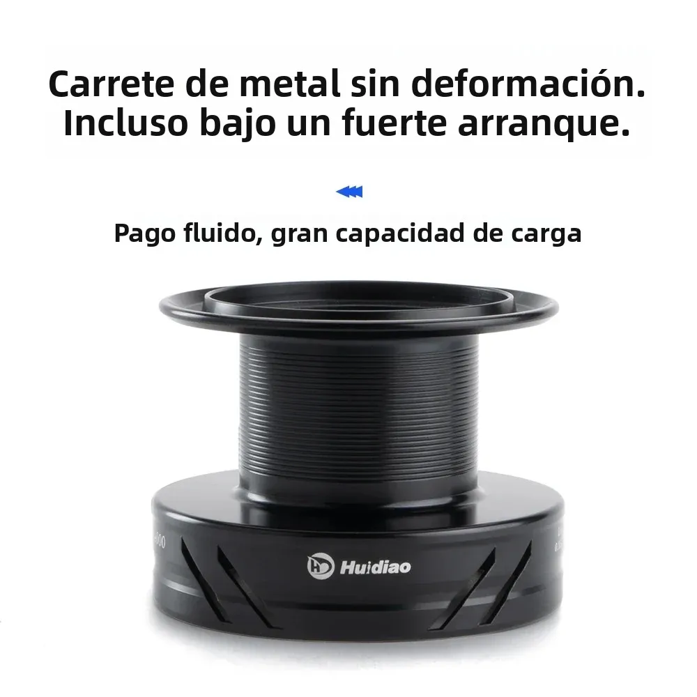 Carrete giratorio HUIDIAO para grandes capturas en agua salada - imagen 3