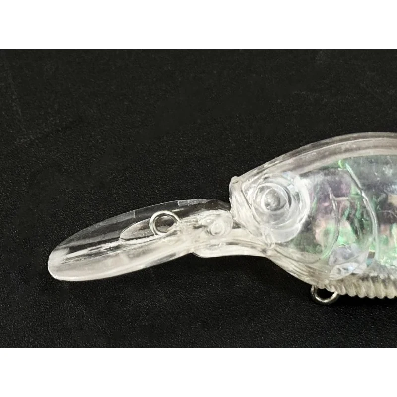 Crankbait de buceo profundo flotante sin pintar, señuelo blanco - imagen 5