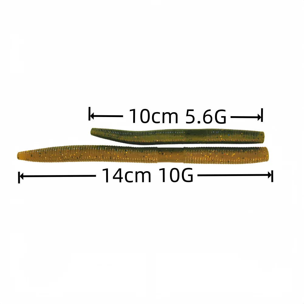 Senko Worm de silicona flexible para lubina y lucio en salada - imagen 5