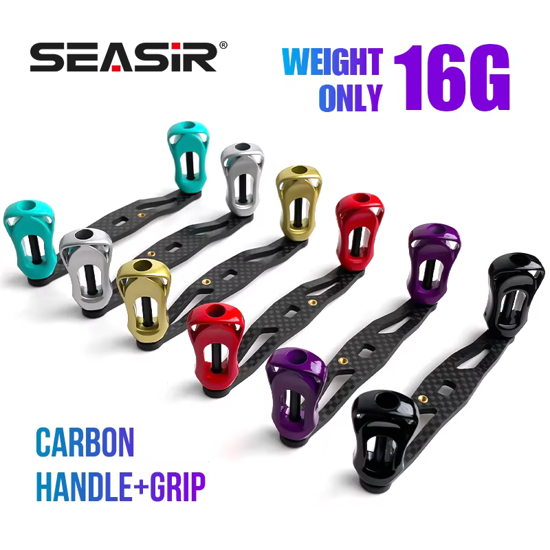 SEASIR mango carrete fibra de carbono ultraligero baitcasting - imagen 5