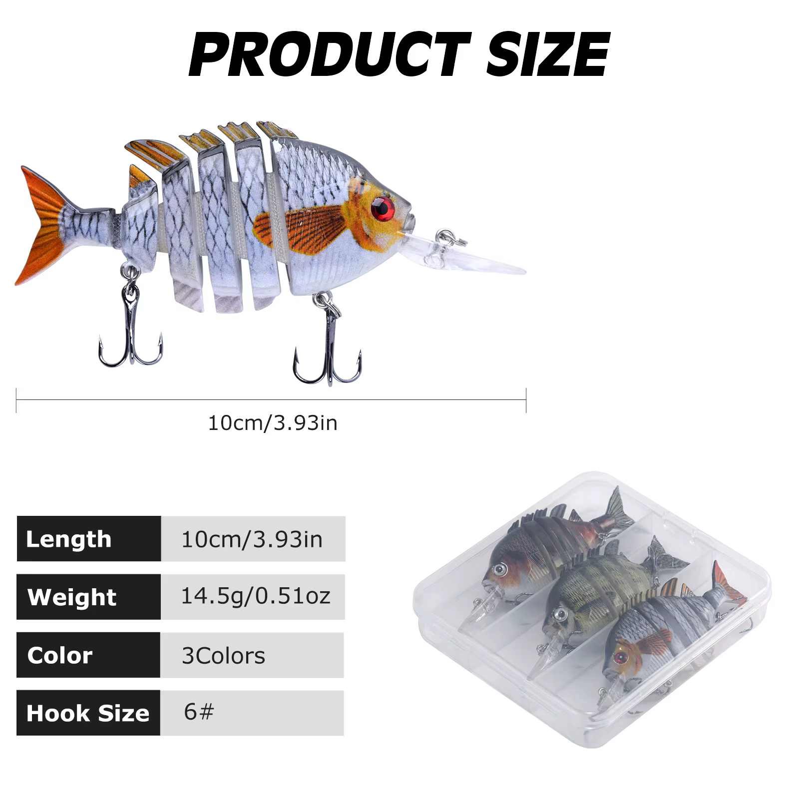 Crankbait Articulado Goture 14.5cm – Wobbler Duro para Lubina - imagen 4