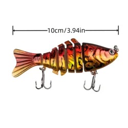 JOOYOO Señuelo Biónico Multisección ABS 10cm – Para Lubina y Bagre