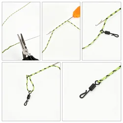 Línea Leadcore Hirisi para carpa, trenzada, montajes cabello