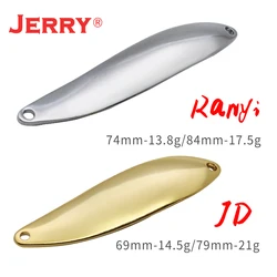 Jerry JD Cuchara de pesca sin pintar latón para lucio y zander