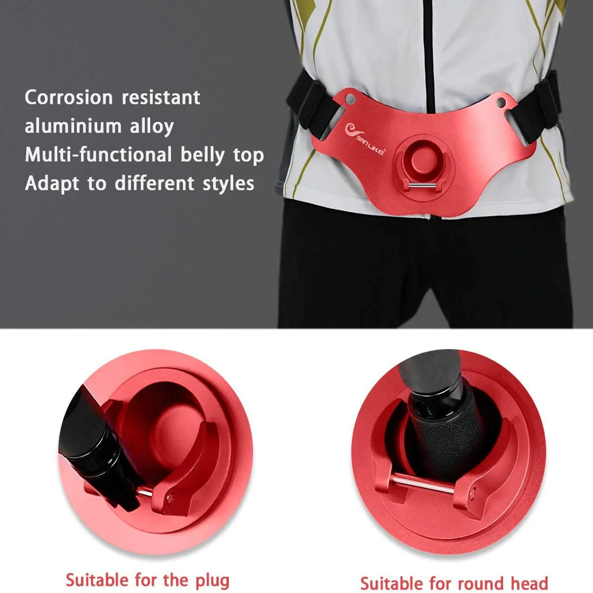 Cinturón Ajustable SANLIKE de Aluminio para Pesca en Agua Salada - imagen 3