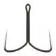 Anzuelos dobles de acero alto carbono mango largo mariposa con escala