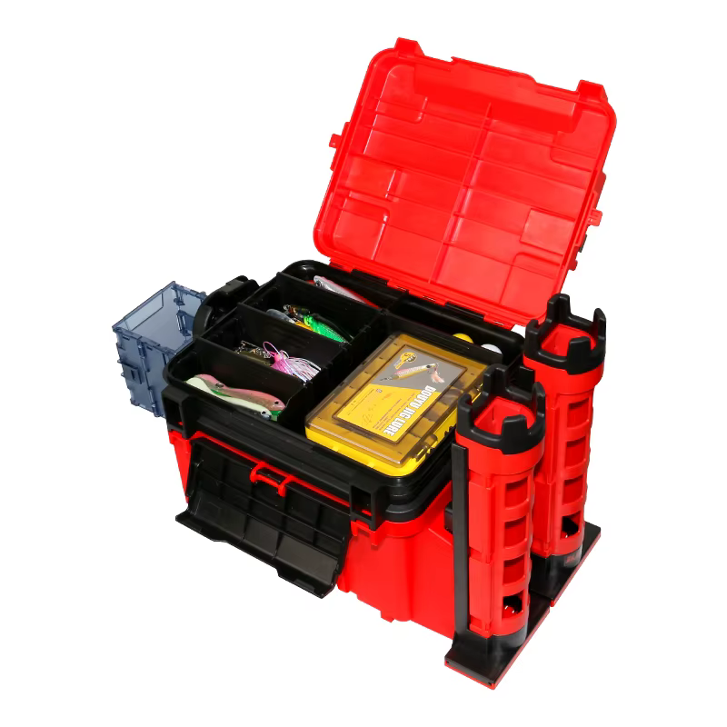 Caja aparejos multifuncional plástico organizador señuelos caña marina - imagen 2