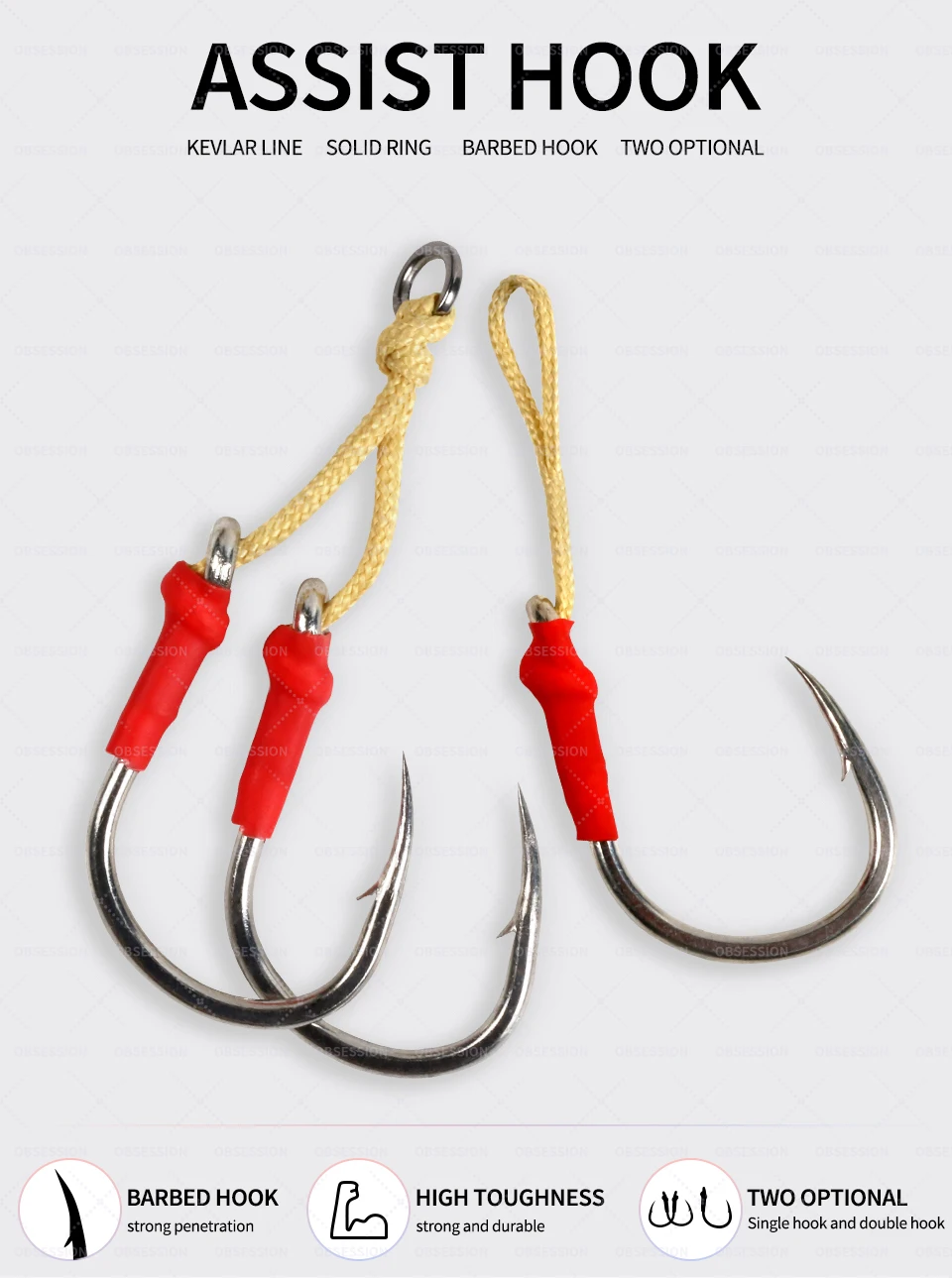 Gancho de asistencia mostrando detalle del punto de cuchilla