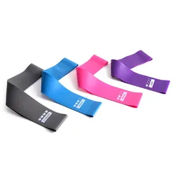 Bandas de resistencia de látex anchas planas con niveles y colores