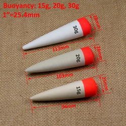 Wifreo Flotadores EVA en linea Bobber para pesca salada 15/20/30 g