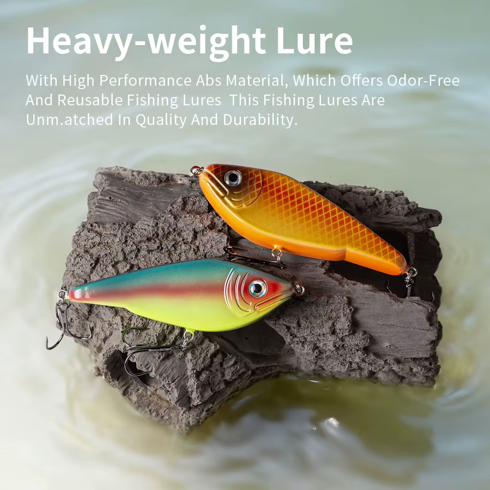 Señuelo Hundimiento Lento Hanlin 52g - Para Lucio y Musky - imagen 5
