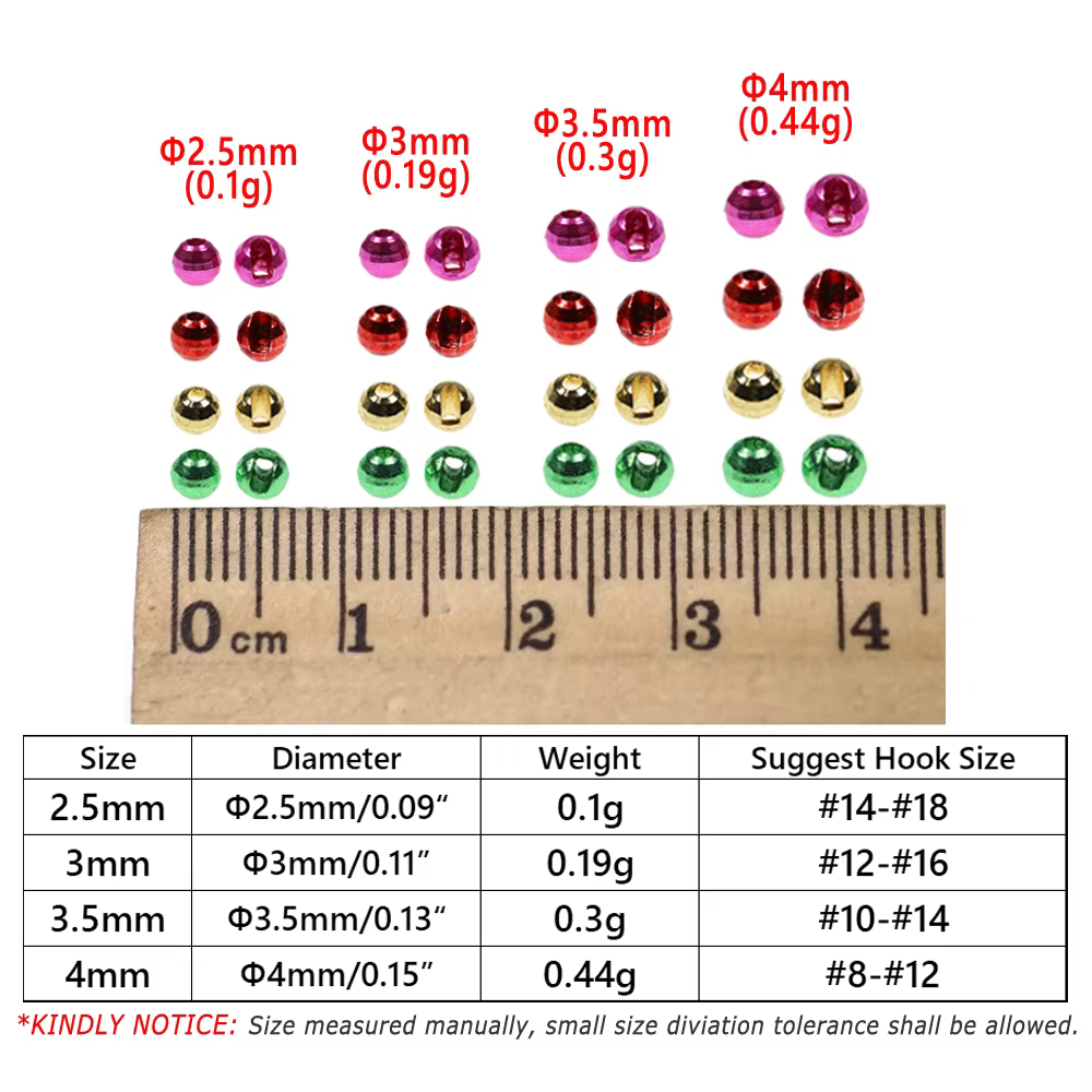 Cabezas de Tungsteno Facetadas para Mosca Ninfa 2.5-4mm - imagen 4
