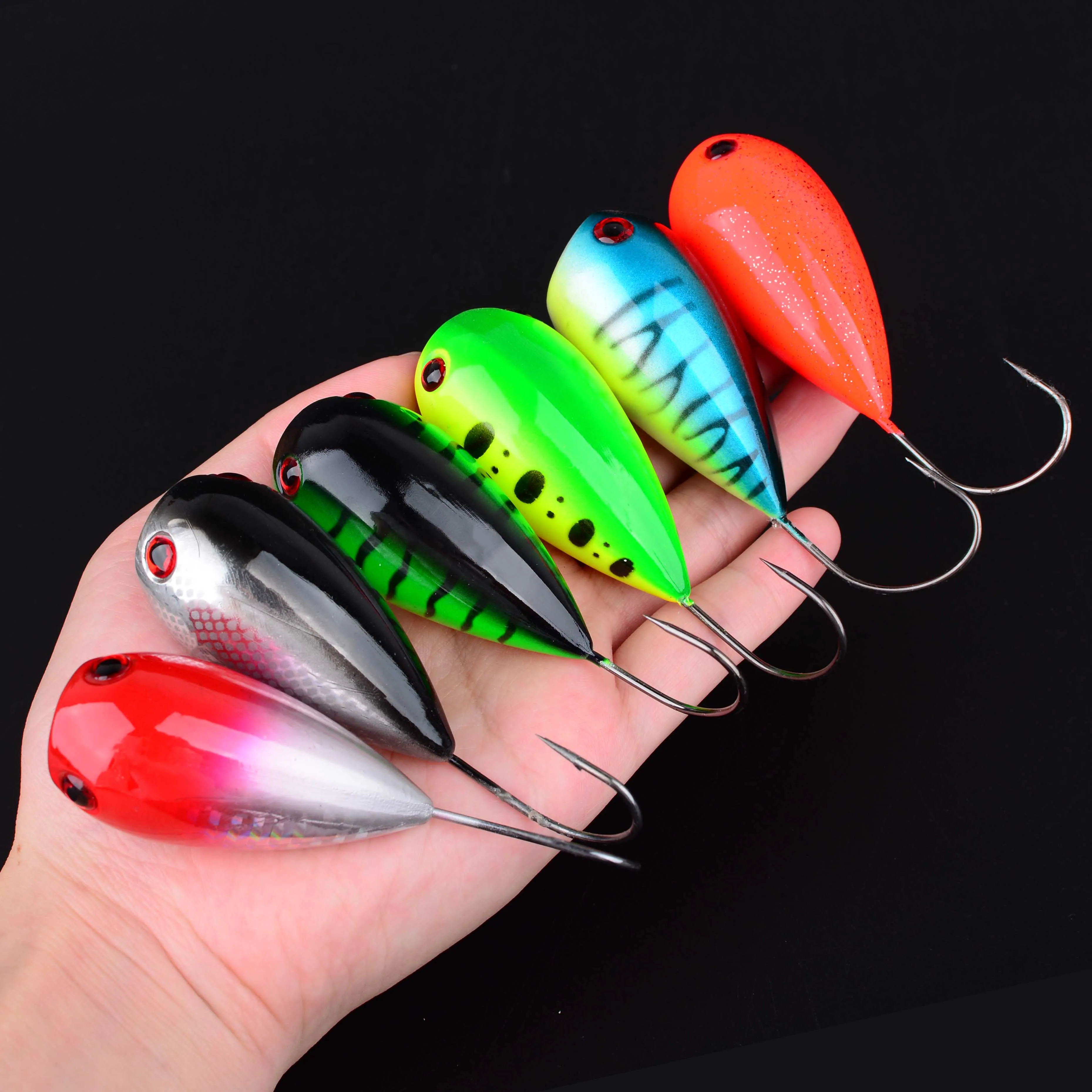 CrankFish Popper señuelo flotante con anzuelo sencillo - imagen 5