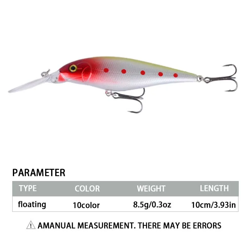 Wobbler Minnow Streak buceo para lubina con anzuelo - imagen 3