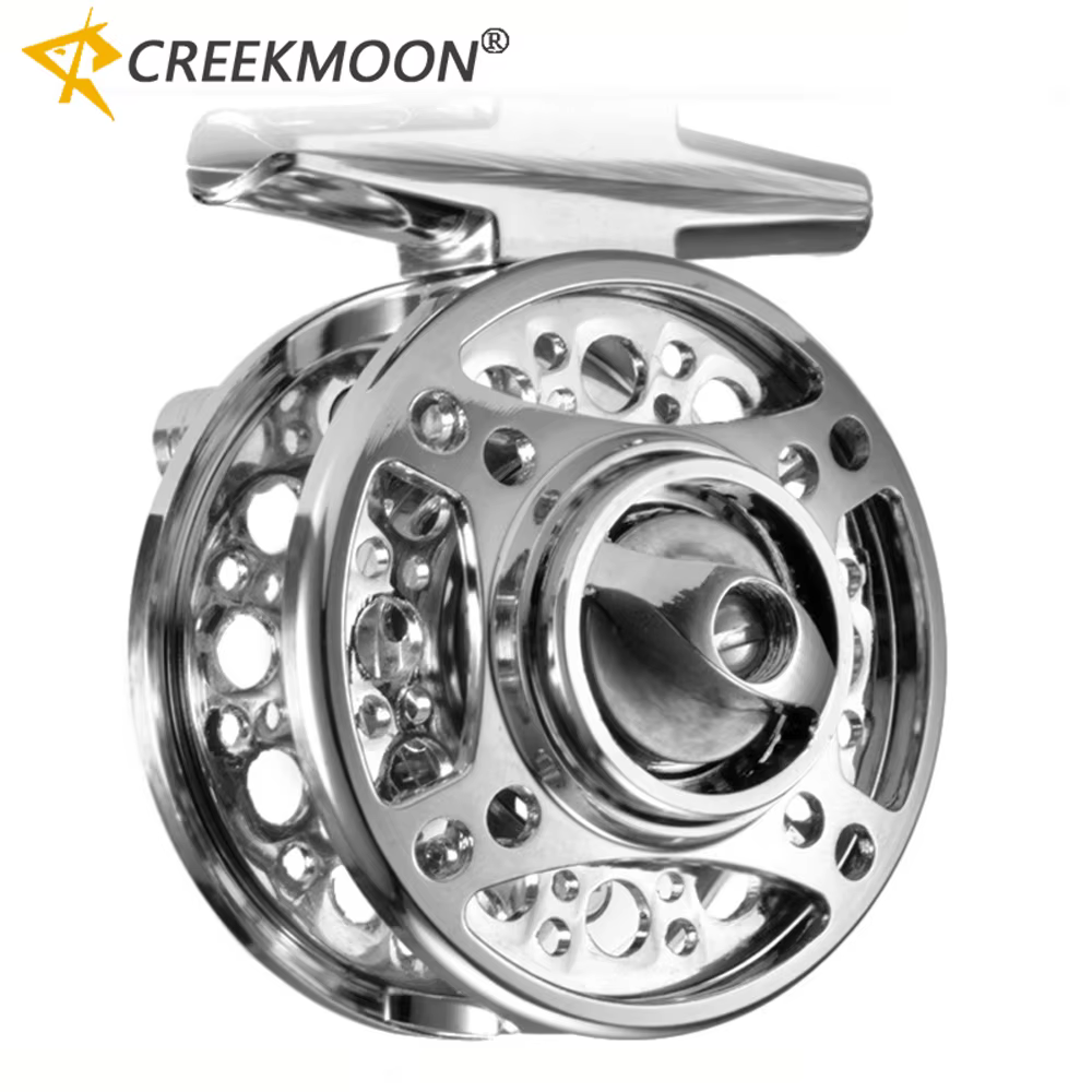Carrete de pesca con mosca de aleación de aluminio CNC