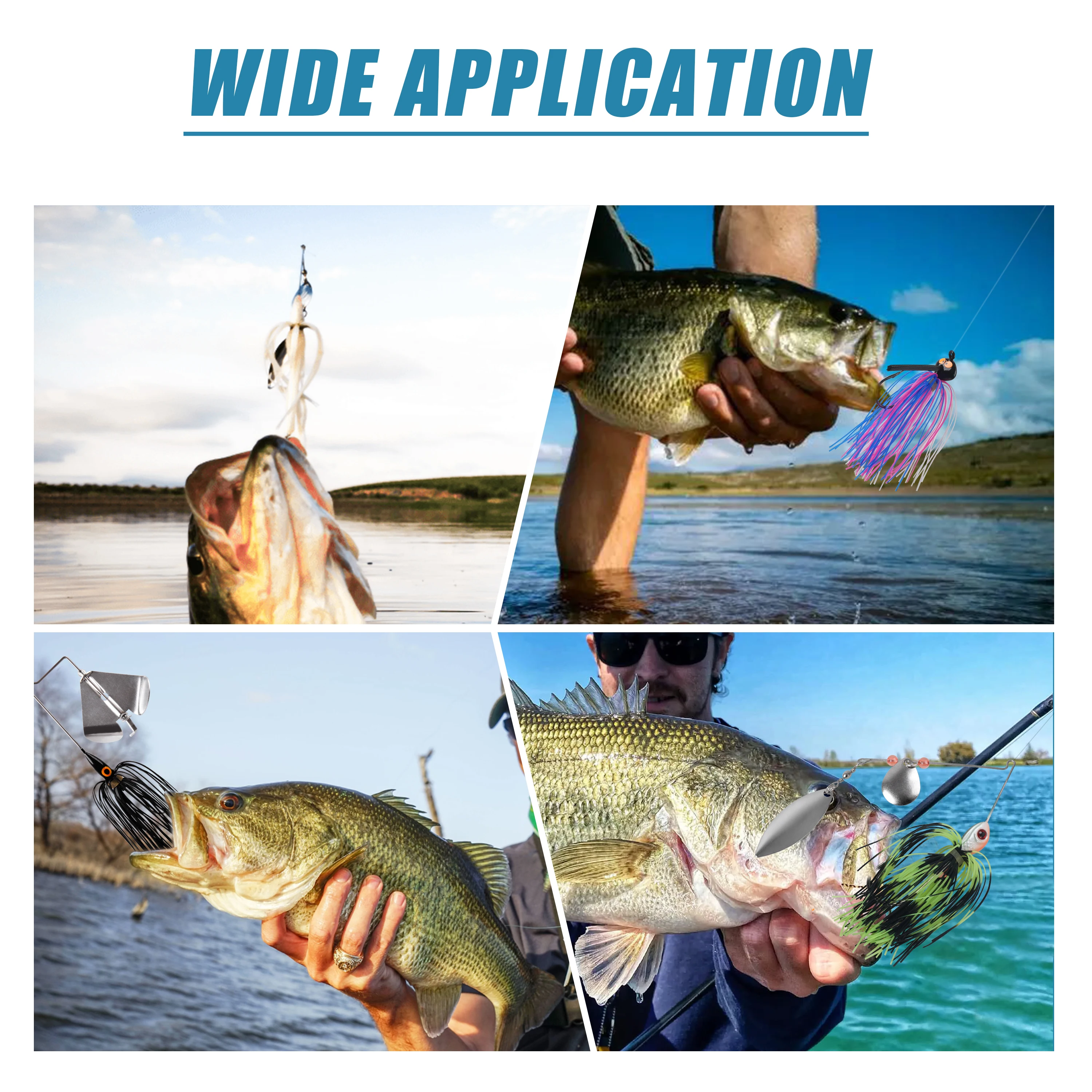 Faldas de silicona para spinnerbait - Repuesto de calidad - imagen 2