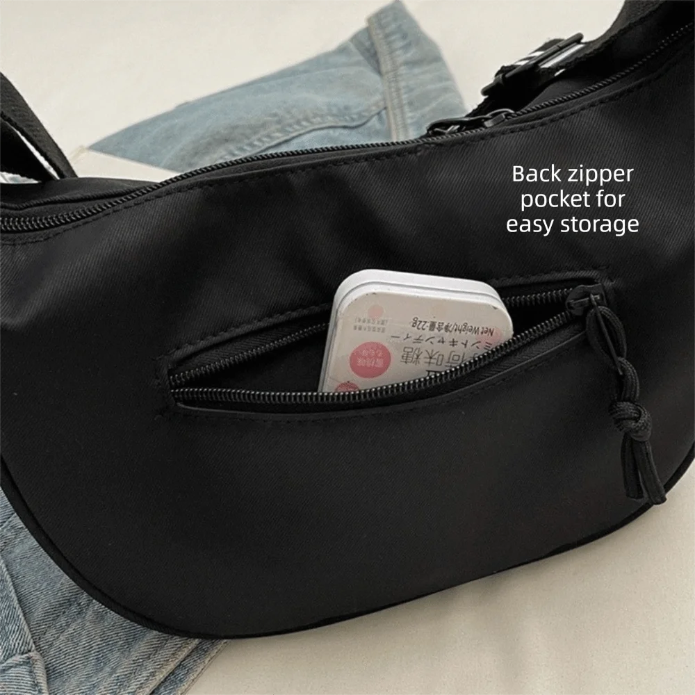 Bolso bandolera dumpling de correa ancha para mujer, gran capacidad - imagen 2