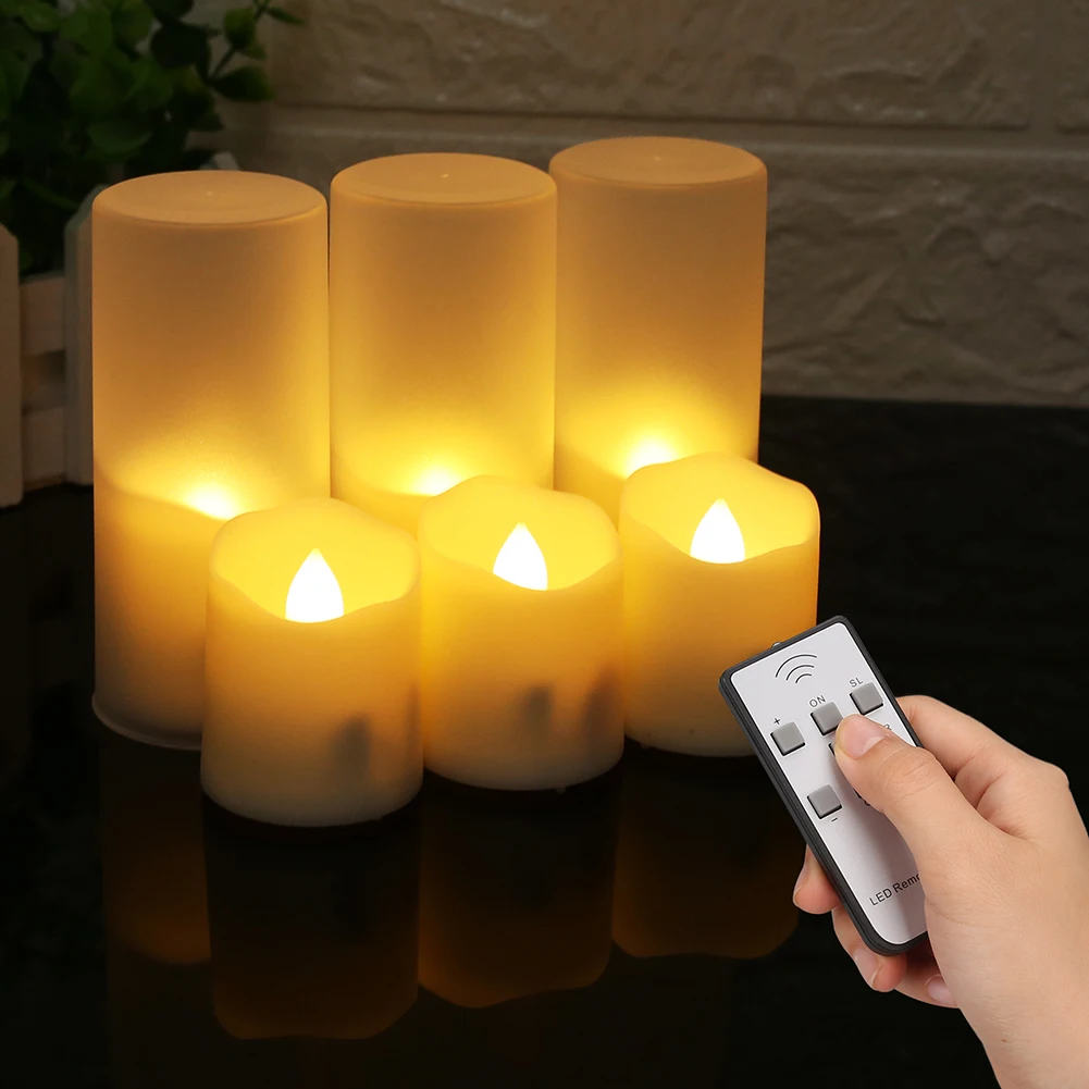 Detalle de la pantalla transparente y la mecha 3D de la vela LED