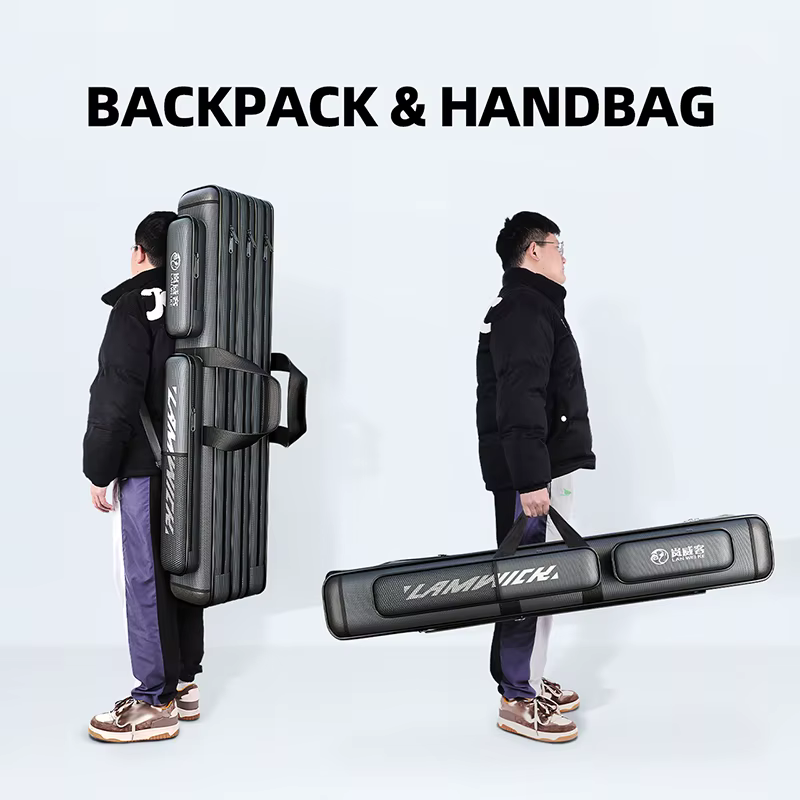 Bolsa portacañas extensible 80-130 cm con amplios compartimentos