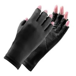 Guantes de pesca sin dedos UPF 50+ transpirables y antideslizantes