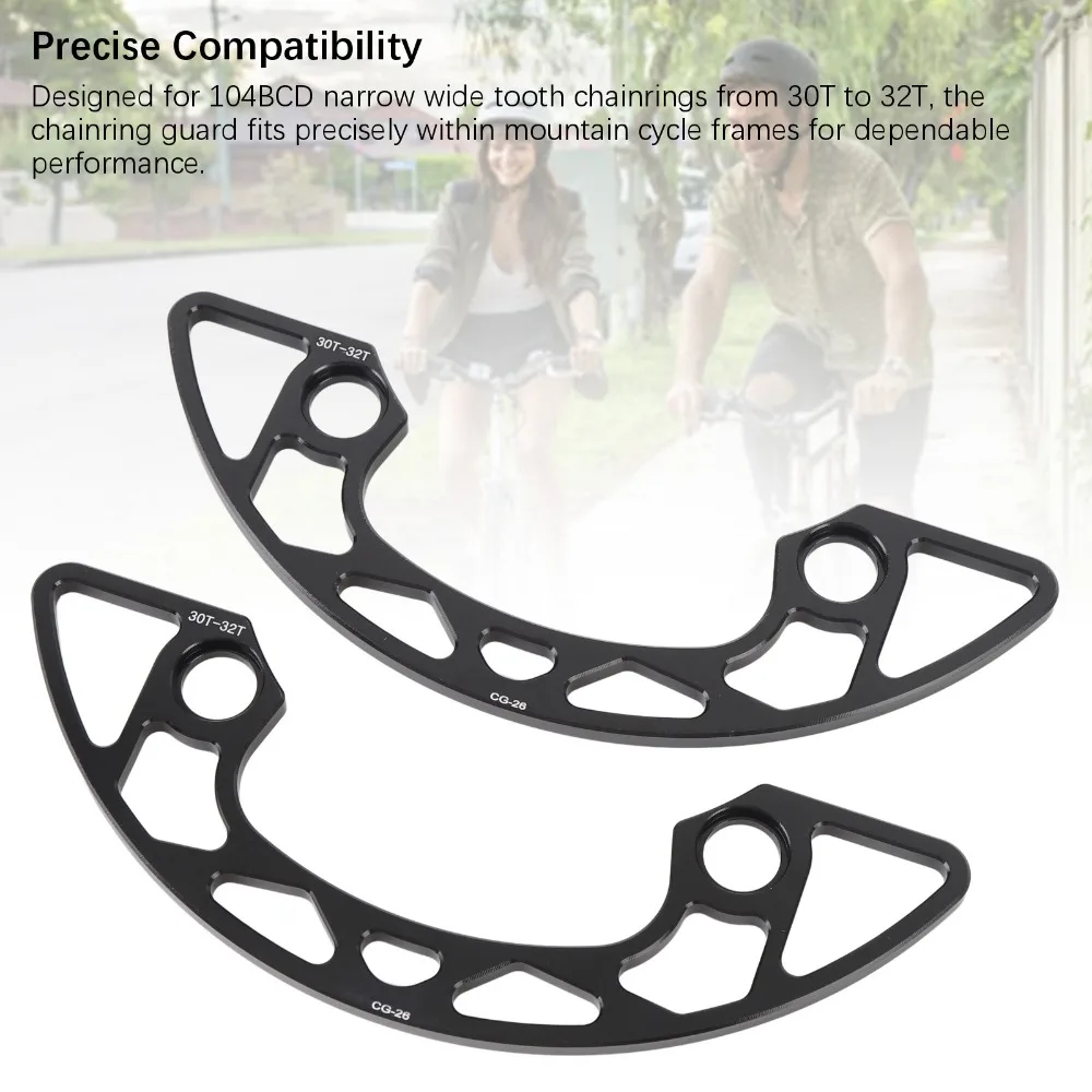 Protector de plato de cadena de aluminio para bicicleta - imagen 2