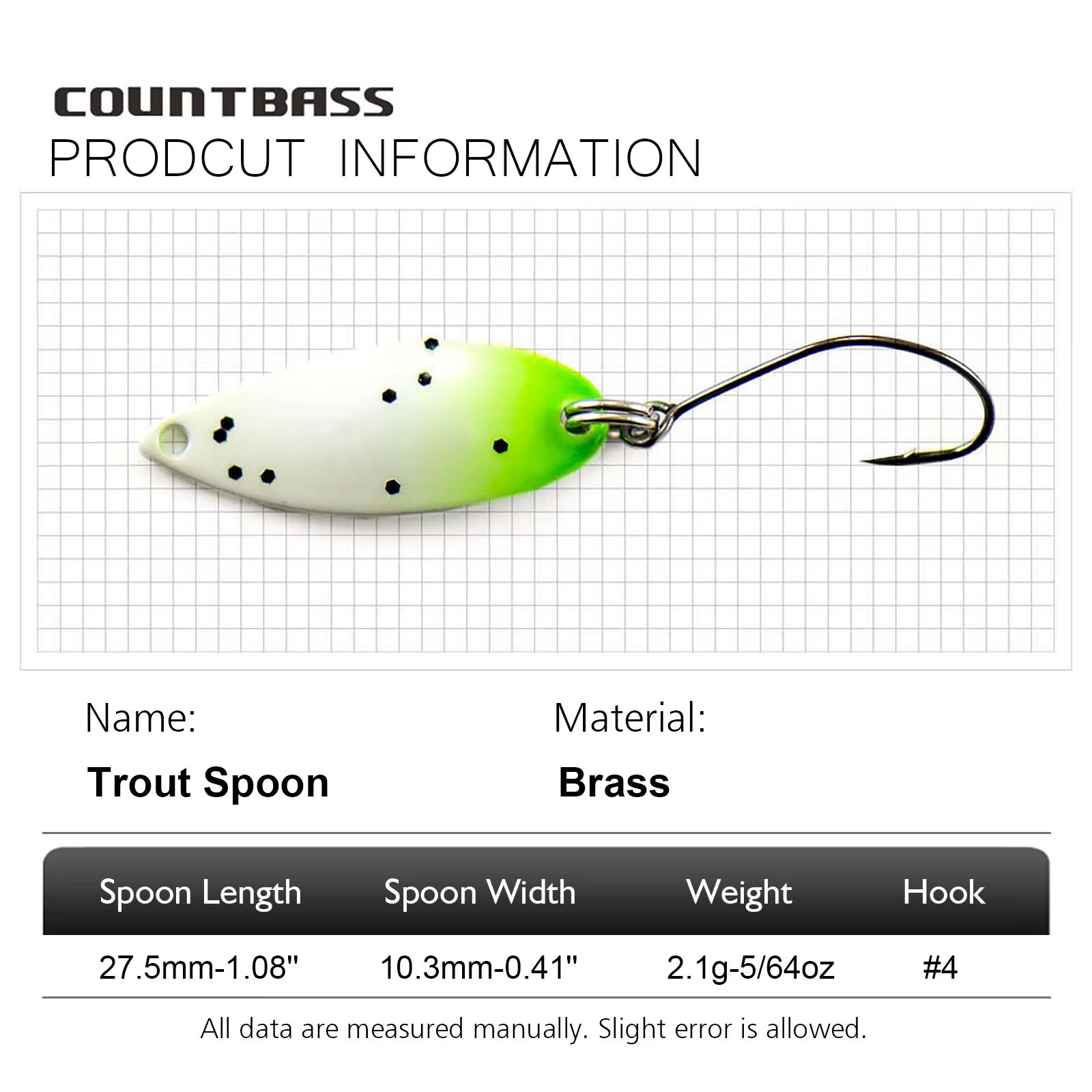 Countbass Cucharillas Giratorias de Latón para Trucha, Salmón y Bass - imagen 3