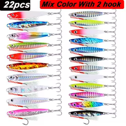 Senuelos para carpa: juego de cucharas de metal Crankbait y Wobbler