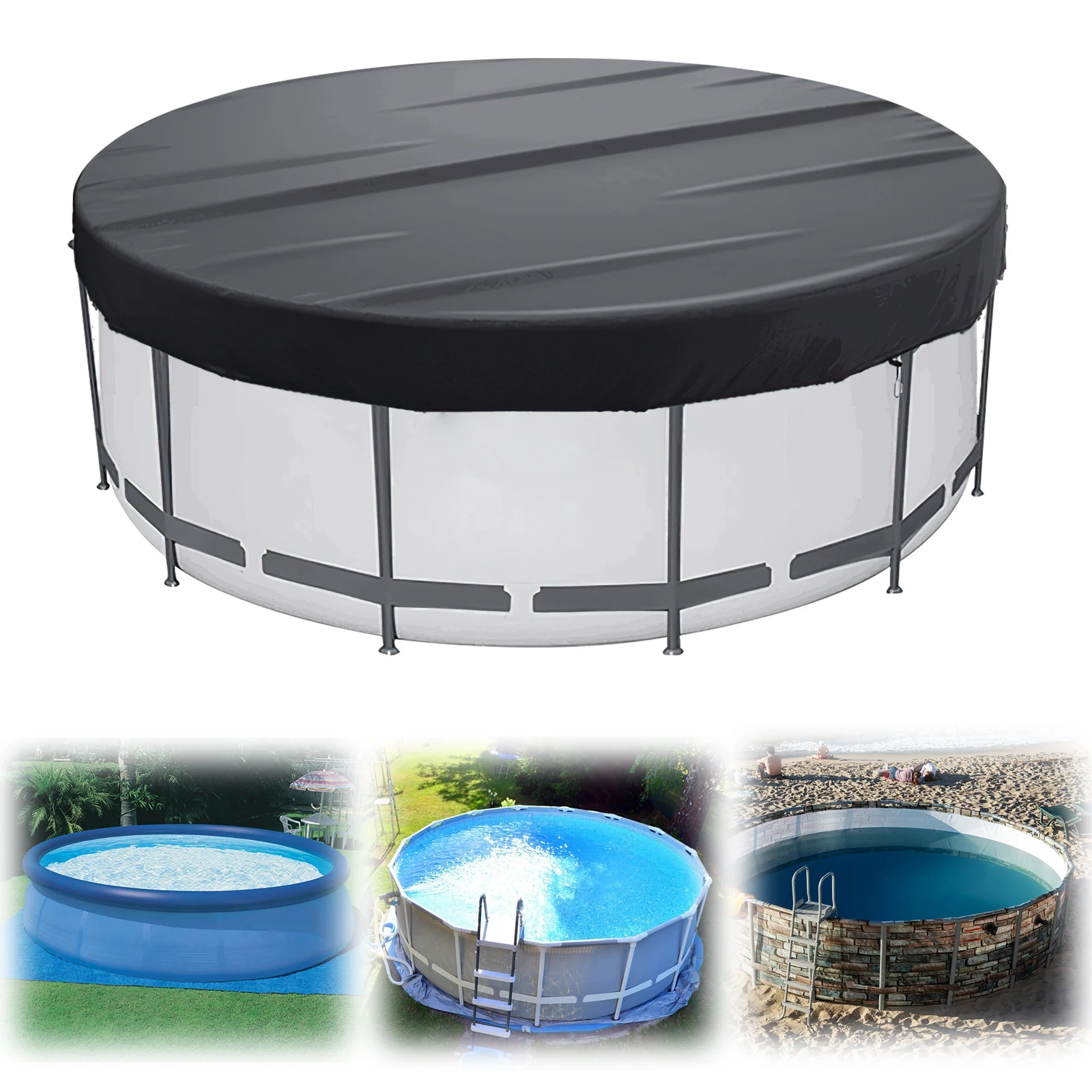 Cubierta sobre piscina elevada