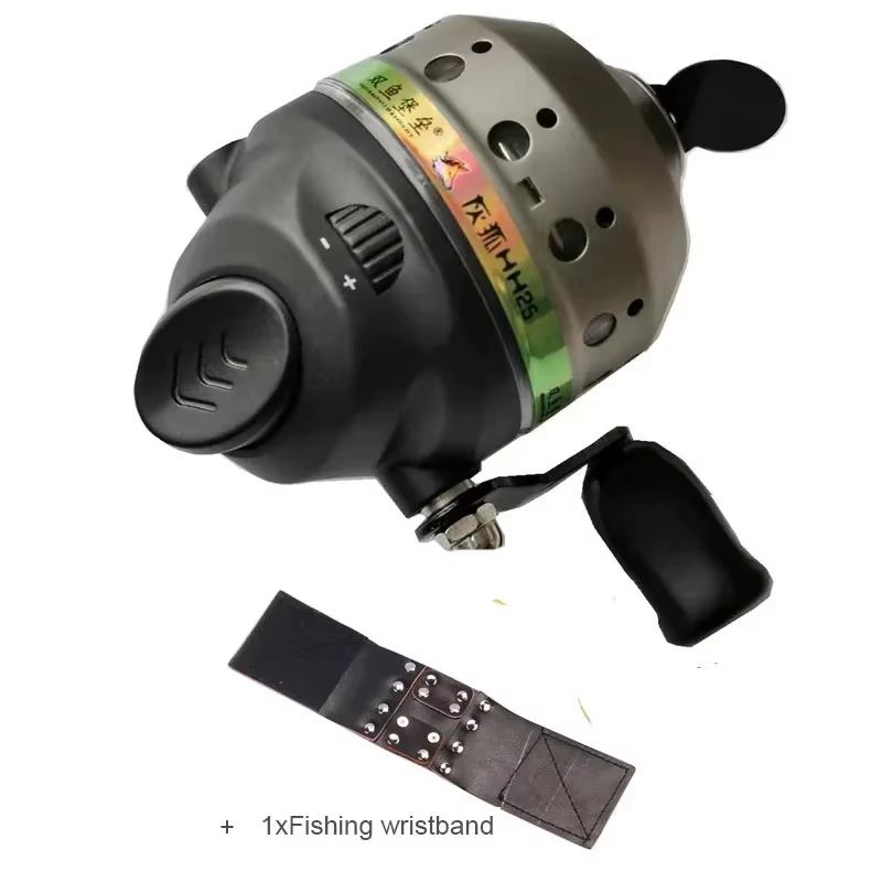 Carrete de pesca trenzado PE 4 hebras – tirachinas integrado