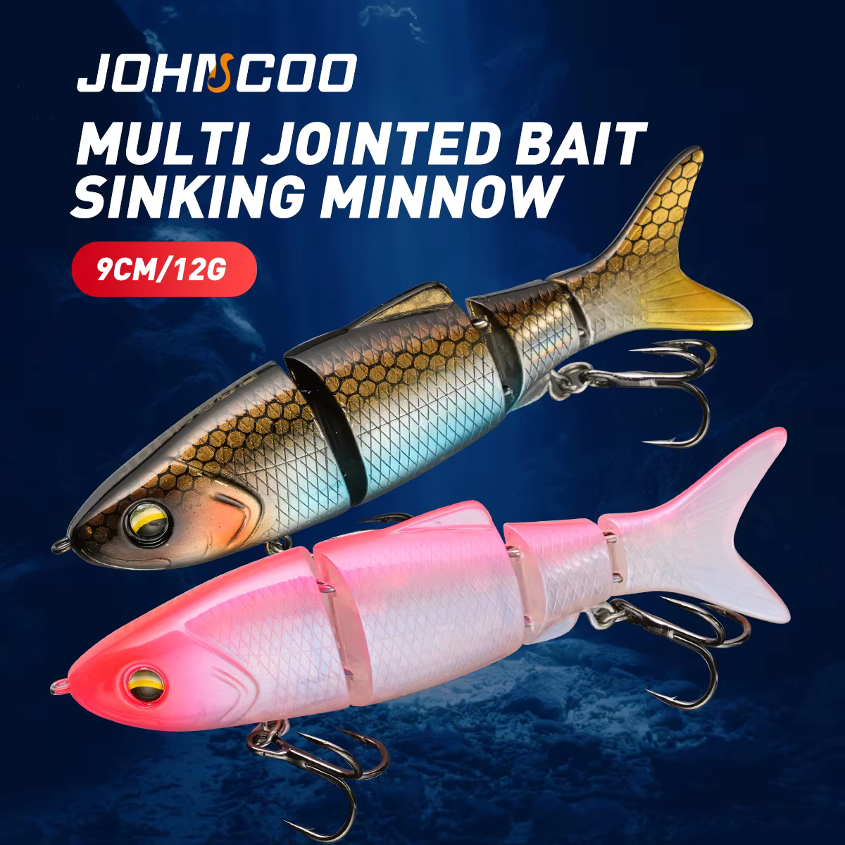 Crankbait multisección – Hundimiento lento para lubina - imagen 2