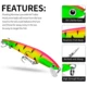 Proberos Crankbait señuelo duro flotante para lubina con nado realista - imagen 4