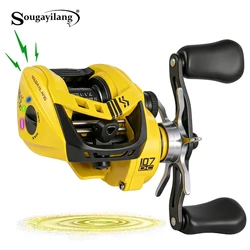 Carrete de pesca Sougayilang 107-DC para largo alcance, ligero