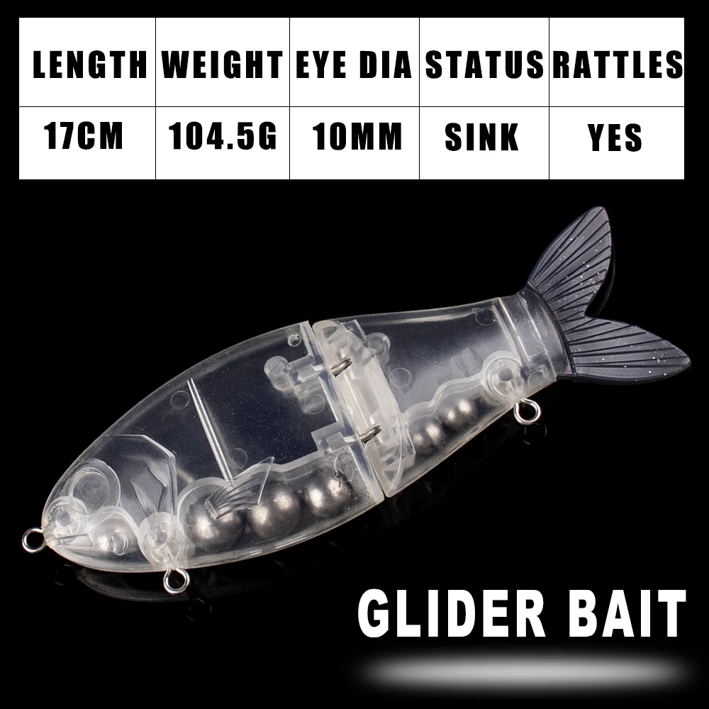 Señuelo glider cola blanda Dr.Holife hundimiento - imagen 4