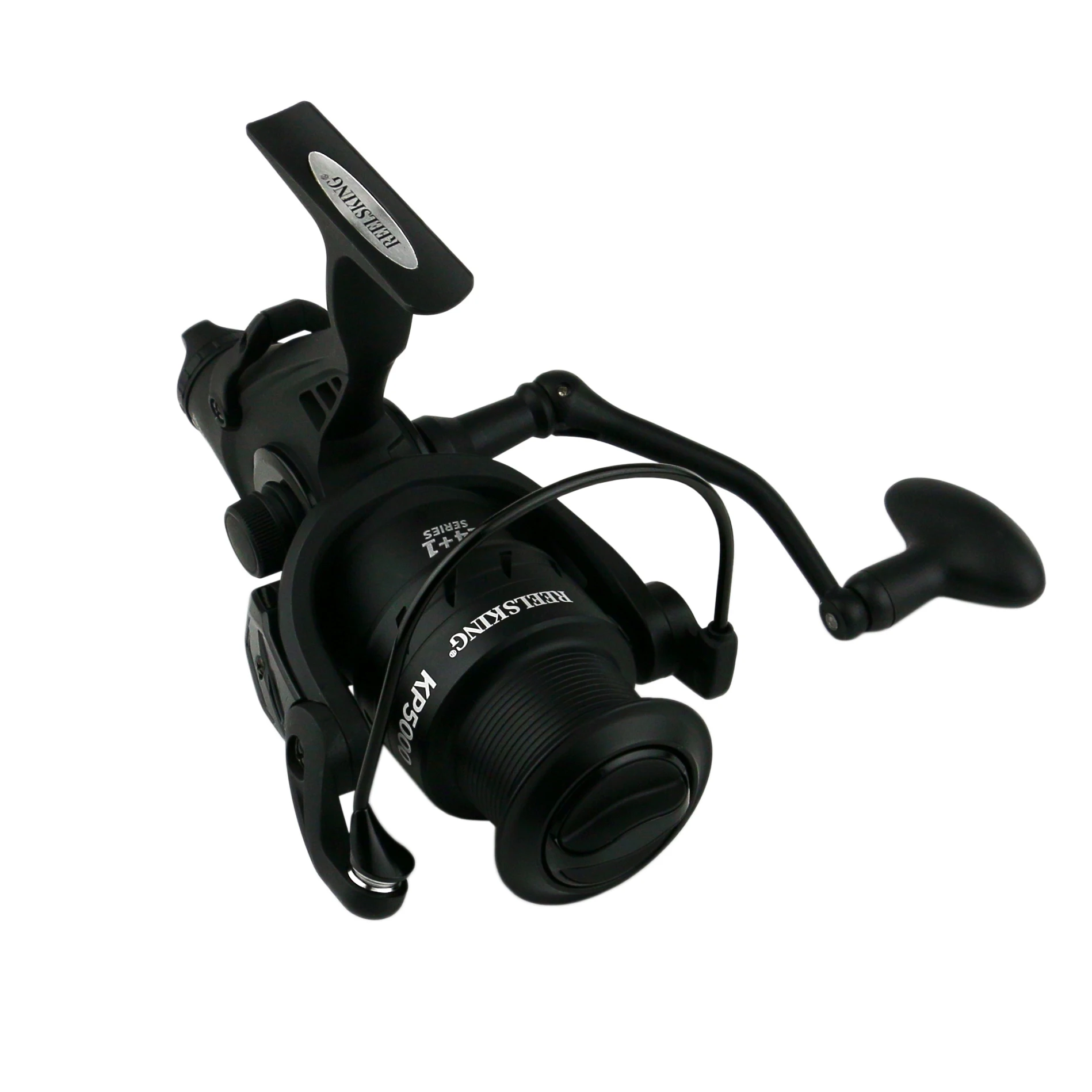 Carrete Baitcasting metálico con doble freno para pesca de carpa