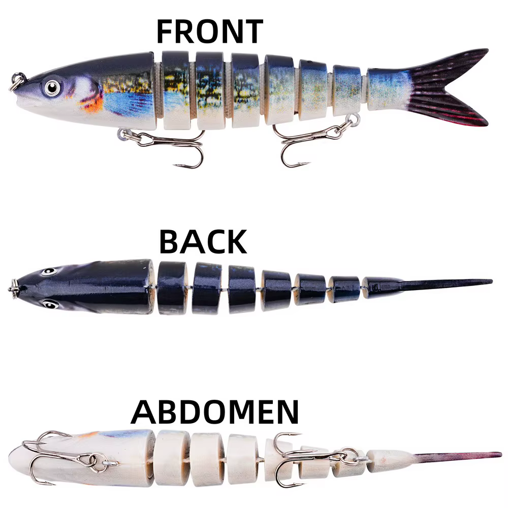 Swimbait Articulado 13cm – Señuelo Duro Multi Secciones Realista - imagen 5