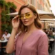Gafas de sol cuadradas sin montura caramelo con protección UV - imagen 4